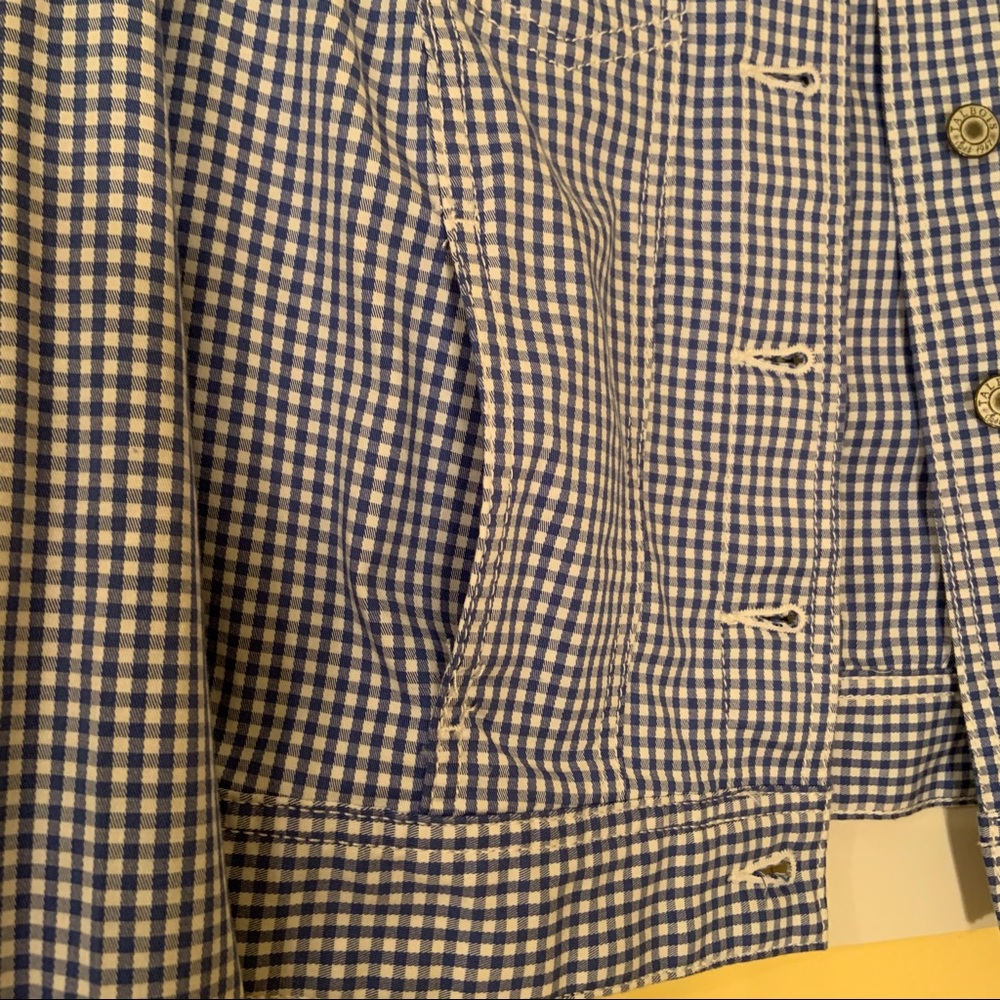 Talbots White & Blue Checkered Jacket! - Picture 8 of 8